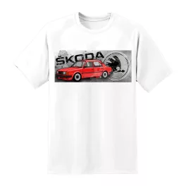 FEHÉR PÓLÓ SKODA 120 MINTÁVAL