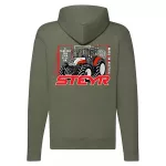 Steyr zöld cipzáras pulóver