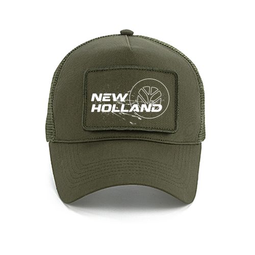 NEW HOLLAND zöld cserélhető tapaszos baseball sapka 