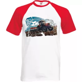   outlet MASSEY FERGUSON MUNKÁBAN FEHÉR PÓLÓ PIROS UJJAL M-es