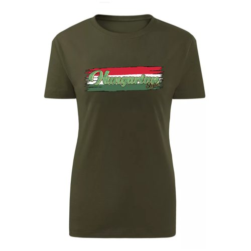 Hungarian style női póló (zöld)