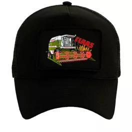 CLAAS DOMINATOR FEKETE CSERÉLHETŐ TAPASZOS BASEBALL SAPKA
