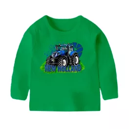 NEW HOLLAND ZÖLD HOSSZÚ UJJÚ GYEREK PÓLÓ