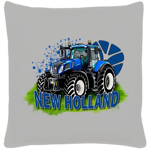 NEW HOLLAND SZÜRKE PAMUTVÁSZON DÍSZPÁRNA