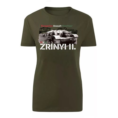 Zrínyi II. Tank női póló (zöld)