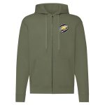 CHEVROLET CIPZÁRAS ZÖLD KAPUCNIS PULÓVER