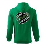 outlet  L-es méret JEEP CIPZÁRAS ZÖLD KAPUCNIS PULÓVER 