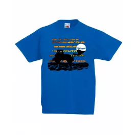"I LOVE TRACTORS" KÉK GYEREK PÓLÓ