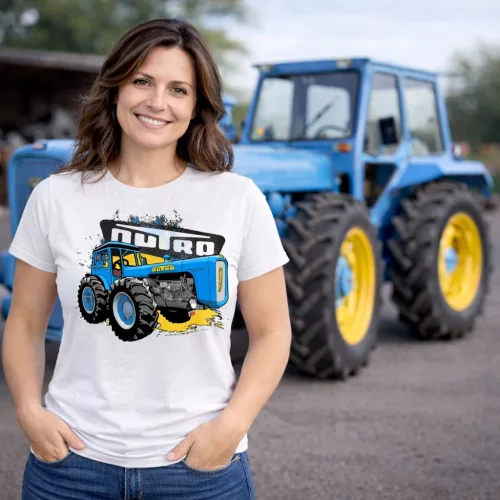 Nagy Dutra fehér traktoros női póló