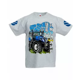 NEW HOLLAND FELIRATOS GYEREK PÓLÓ SZÜRKE