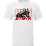 Steyr fehér Traktoros póló