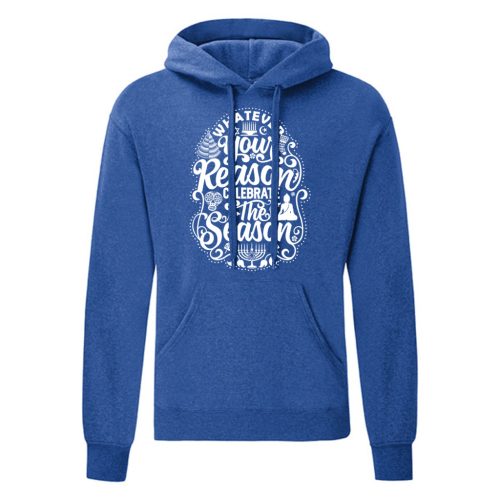 Whatever your reason…Kék kenguruzsebes pulóver