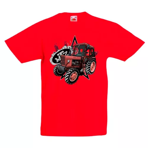 outlet MTZ 82 TRAKTOROS GYEREK PÓLÓ PIROS 92-es
