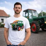 KIS DUTRA (UE28) TRAKTOROS PÓLÓ FEHÉR 