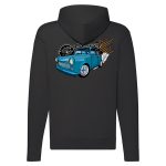 TRABANT 601 CIPZÁRAS FEKETE KAPUCNIS PULÓVER 