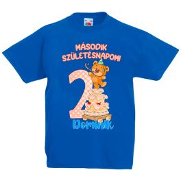 MACIS RÖVID UJJÚ 2.SZÜLINAPOS KÉK FIÚ GYEREK PÓLÓ