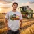 CLAAS DOMINATOR TRAKTOROS PÓLÓ SZÜRKE