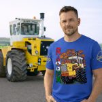 RÁBA STEIGER FELIRATOS KÉK PÓLÓ