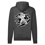 PEUGEOT CIPZÁRAS SÖTÉTSZÜRKE KAPUCNIS PULÓVER