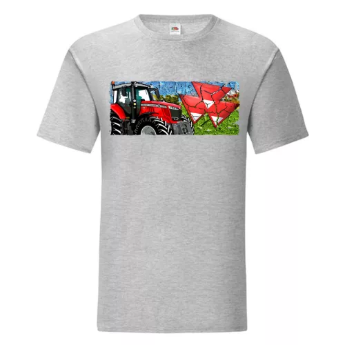 outlet MASSEY FERGUSON REPEDEZETT MINTÁS SZÜRKE PÓLÓ S-es