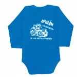 Apukám a legjobb traktoros fekete minta, BABY BODY Kék HOSSZÚ UJJÚ + Nadrág és Zokni