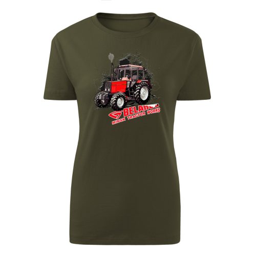 MTZ 892.2 zöld traktoros női póló