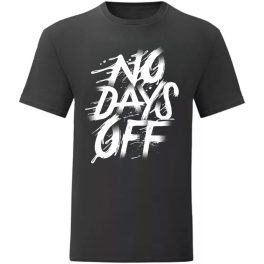 No Days off Fekete póló