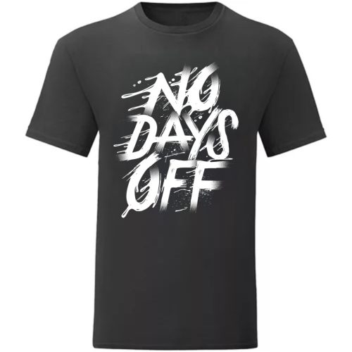 No Days off Fekete póló