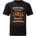 Minden férfi egyenlőnek születik...Traktorszerelős fekete póló