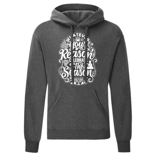 Whatever your reason…Szürke kenguruzsebes pulóver