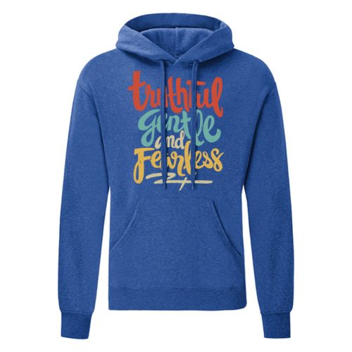 Thruthful…Kék kenguruzsebes pulóver