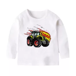 CLAAS AXION FEHÉR HOSSZÚ UJJÚ GYEREK PÓLÓ