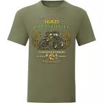 Igazi paraszti élet zöld póló (Magyar szöveggel)