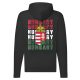 Hungary címer cipzáras pulóver (fekete)