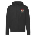 Hungary címer cipzáras pulóver (fekete)