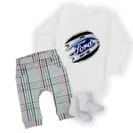 Ford Fehér HOSSZÚ UJJÚ BABA BODY és nadrág és zokni