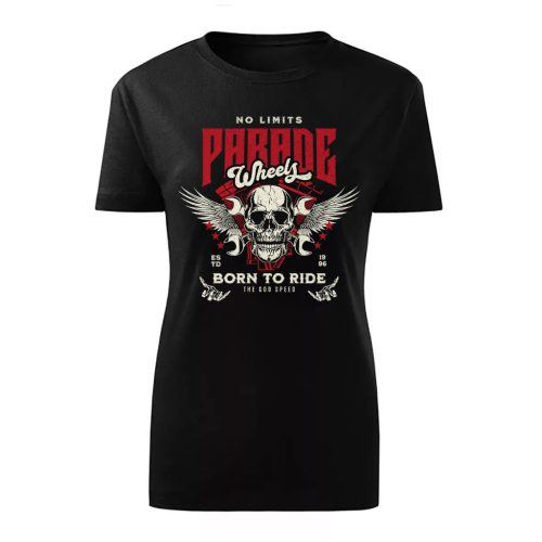 PARADE MOTOROS FEKETE NŐI PÓLÓ