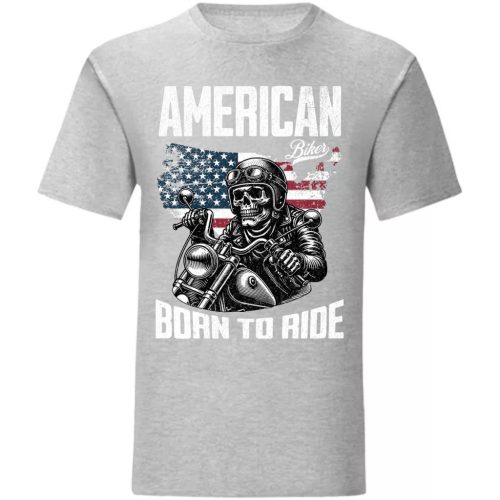 A. BORN TO RIDE MOTOROS PÓLÓ SZÜRKE