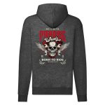 PARADE MOTOROS SZÜRKE CIPZÁRAS PULÓVER