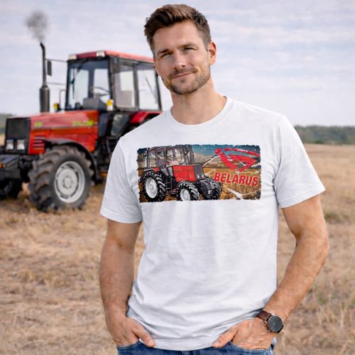 FEHÉR PÓLÓ MTZ 892.2 MINTÁVAL