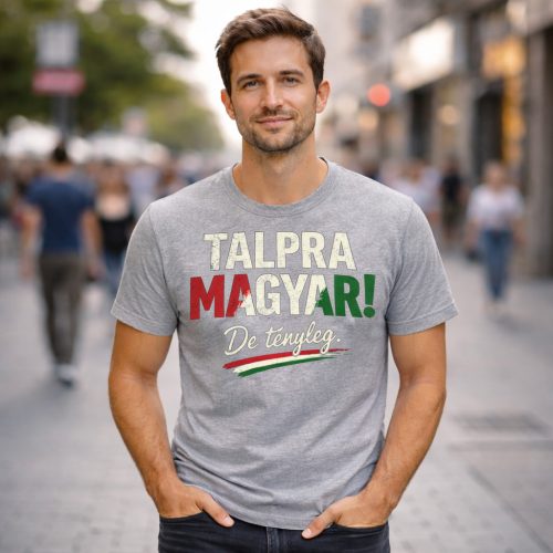 Talpra magyar póló (szürke)