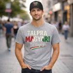 Talpra magyar póló (szürke)