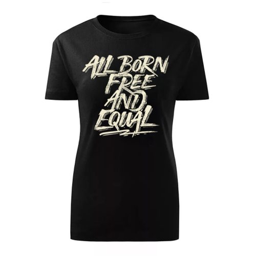 All born free…Fekete női Póló