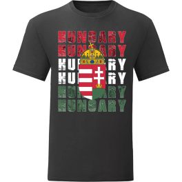 Hungary címer póló (fekete)