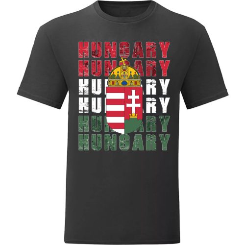 Hungary címer póló (fekete)