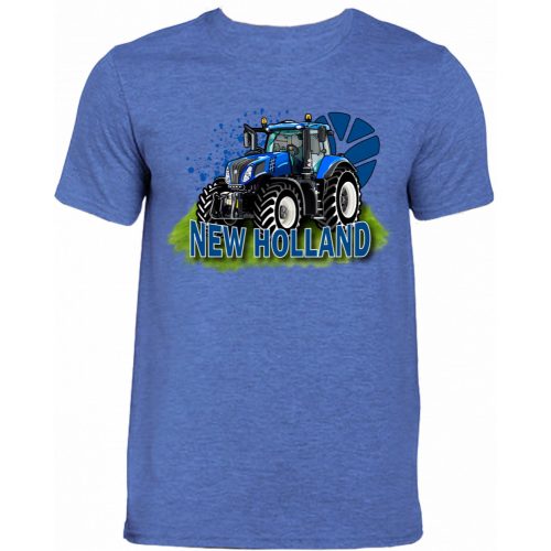 NEW HOLLAND Traktoros kék Póló