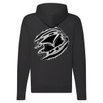 MAZDA CIPZÁRAS FEKETE KAPUCNIS PULÓVER