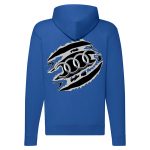 AUDI CIPZÁRAS KÉK KAPUCNIS PULÓVER