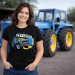 Nagy Dutra fekete traktoros női póló
