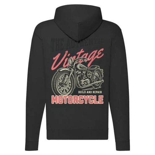 THE AUTHENTIC VINTAGE FEKETE CIPZÁRAS PULÓVER